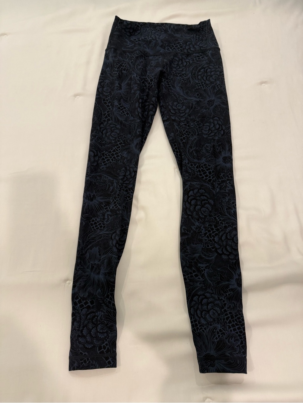 Navy Patterned Lululemon Leggings